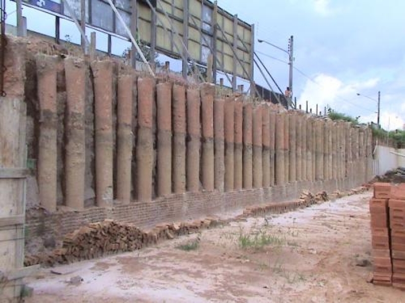 Muro de Contenção Projeto Laranjal Paulista - Muro de Contenção Projeto