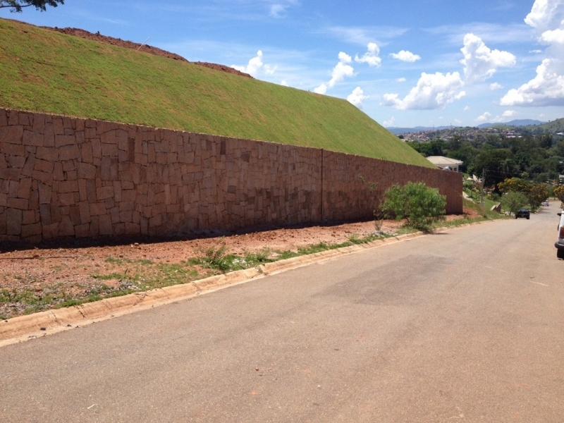 Projeto de Muro de Arrimo Orçar Santana de Parnaíba - Projeto Muro de Arrimo Bloco de Concreto