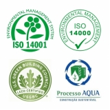 onde fazer certificação e auditoria ambiental Região Metropolitana de São Paulo