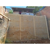 projeto muro de arrimo bloco de concreto dwg Cesário Lange