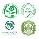 qual o valor de certificação ambiental construção civil Mogi Guaçu